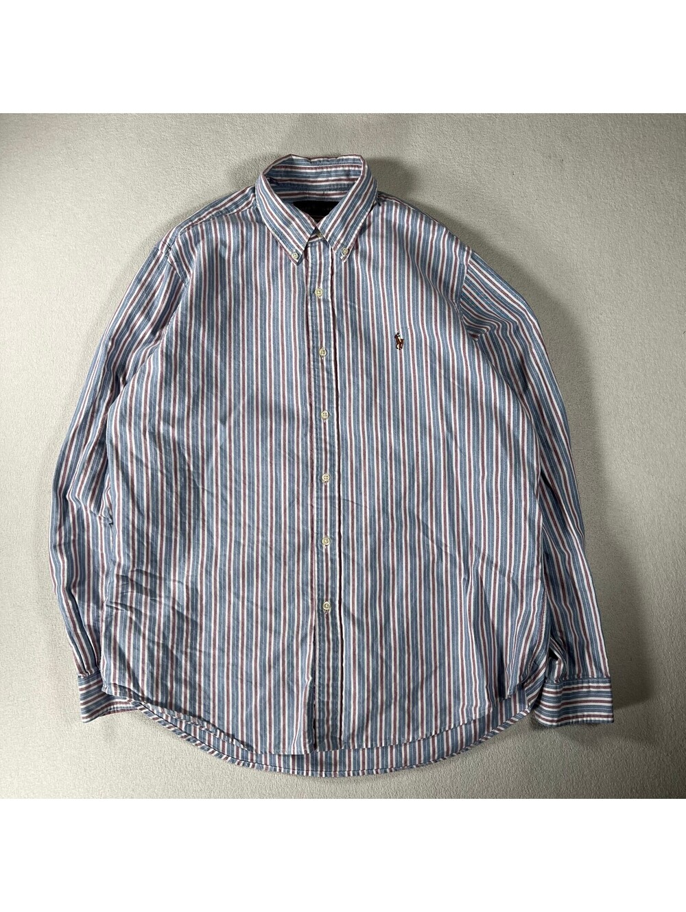 Ralph Lauren Classic Fit Striped Button-Down Shirt Size L